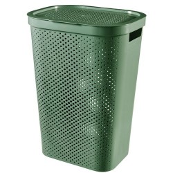 Curver wasmand Infinity dots groen 60L - 100% recycled