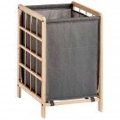 Kipit Wasmand Woodbox - met opvang waszak - 50 liter compartiment - 40 x 33 x 60 cm - Wasmanden